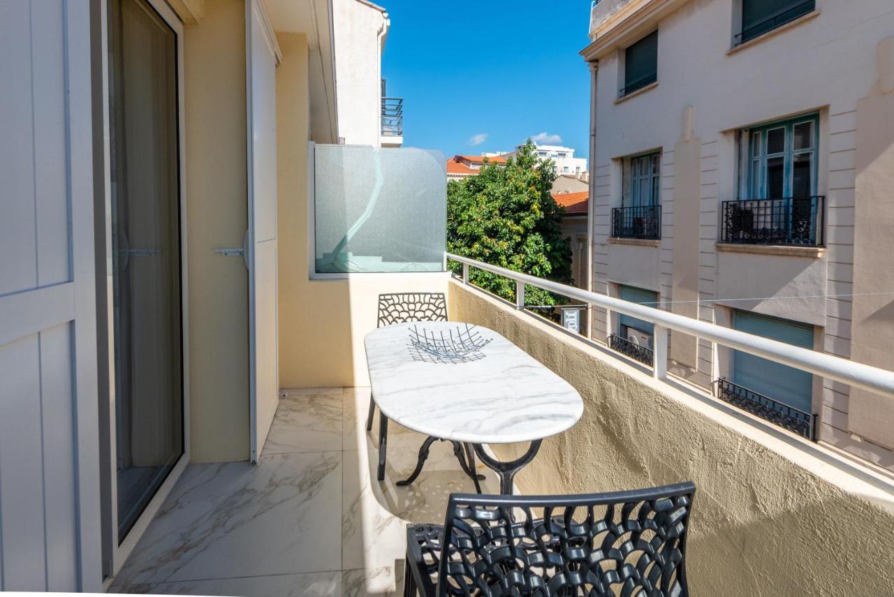 Large Studio - 50M Cannes Beach - Terrace Sea View Exterior foto